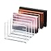 iDesign Makeup Organizer, boîte de Rangement avec 7 Compartiments pour Palette Maquillage de la Collection Exclusive Sarah Tanno, Rangement Maquillage en Plastique, Transparent