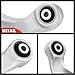 A-Premium 2 x Rear Upper Control Arm, with Bushing, Compatible with Audi A4, A4 Quattro, Q5, A5, A5 Quattro, A6, A6 Quattro, A7 Quattro, A8 Quattro, RS5/7, S4, S5, S6, S7, SQ5 & Porsche Macan