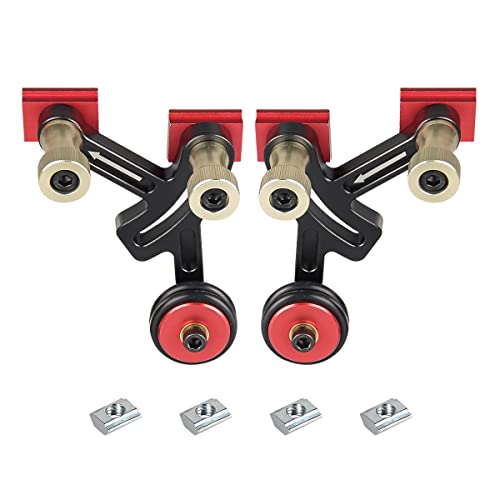 Image of Toolcool Clear Cut Precision Stock Guides One Way Bearing Roller Feeder Upgraded Featherboard Safety Feeding for Router Table Saw