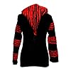 SHOPOHOLIC FASHION Women's Gothic Style Hippie Razor Cut Zip Up Hoodie Jacket [Red, 3XL] #2
