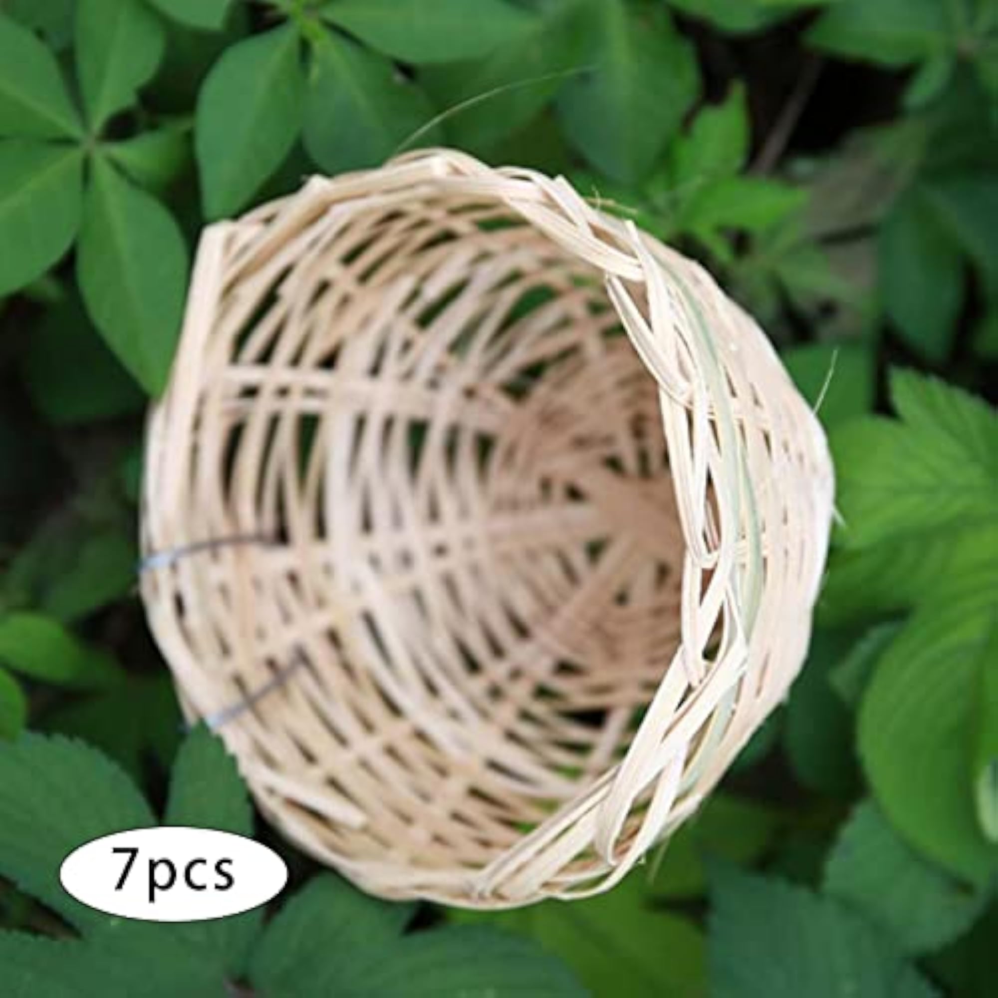 7pcs Bamboo Canary Nest Pan for Bird Breeding
