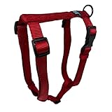 Hamilton Adjustable Comfort Nylon Dog Harness, Red, 5/8" x 12-20"