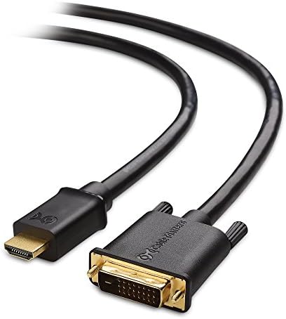 Cable Matters CL3 in-Wall Rated Full HD HDMI to DVI Cable 6 ft (DVI to HDMI Cable, Bi-Directional HDMI to DVI-D Dual Link Cord)