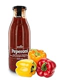 Ursini Salsa de Tomate con Pimientos y Aceite de Oliva Virgen Extra, SIN Azúcar - 500 gr