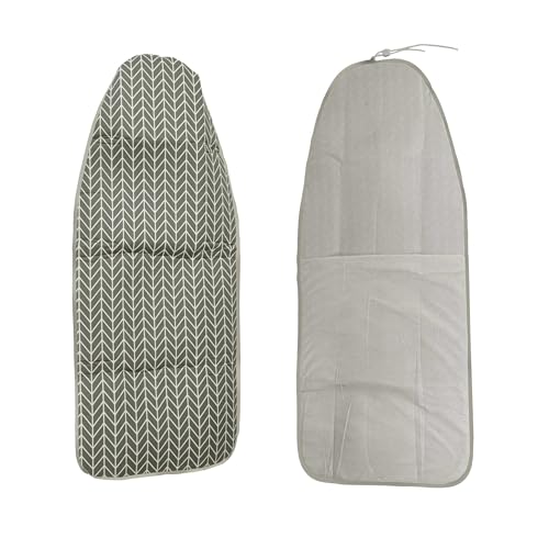 vhbw Funda Tabla de Plancha Compatible con Kärcher AB 1000, AB 900 Tabla de Planchar, Tabla Activa - Funda, Blanco/Amarillo