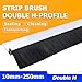 Industrial Strip Brushes Double H Sealing Escalator Door Window Dust Proof Rodents Insects Dirt Removal Guiding Conveyor Washing(75mm(500mm Long))