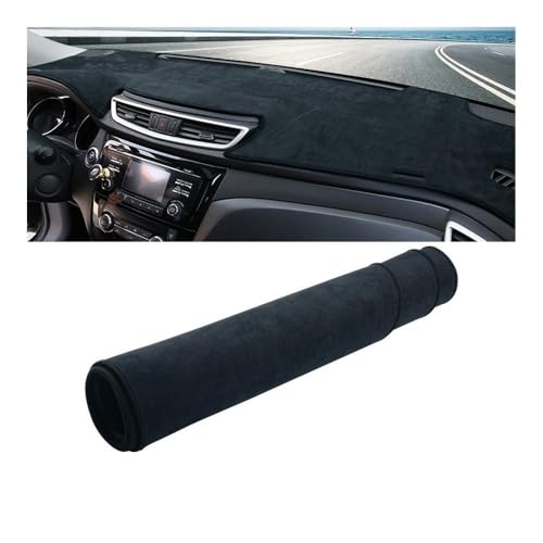Tapis de tableau de bord voiture anti-reflet et protection UV pour Qashqai J11 noir