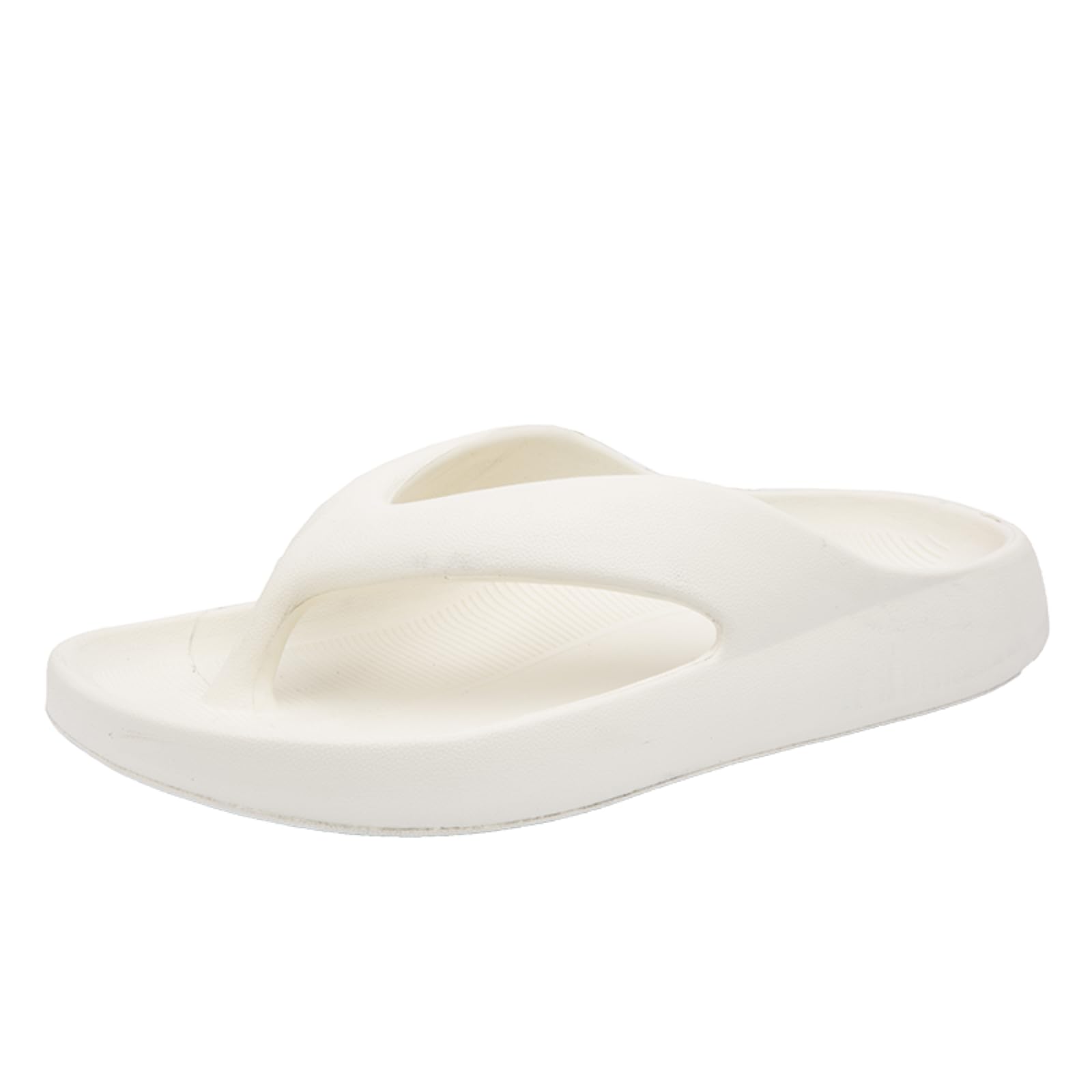 Gyios Flip Flops Summer Men's Slippers Soft-soled Beach Sandals Eva Fashion Flip-flops Indoor Outdoor Pinch Garden -beige-40-41