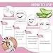 V-Shape Under Eye Pads, Eyelash Extension Natural Hydrogel Patch Lash Gel Pad for Extensions supplies, Professionals Beauty Makeup Mask Kit (Purple)