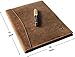 Leather Business Portfolio by Rustic Town | A4 Conference Folder Gift for Men & Women | Handmade Durable Leather Padfolio 3 + 1 Sleeves for Documents and Notepad
