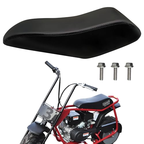 QYMOTO 17 CC100X Seat Upgraded Replacement Minibike Seat Cushion Pad Compatible with Coleman Mini Bike Parts Mini Bike Seat Accessories