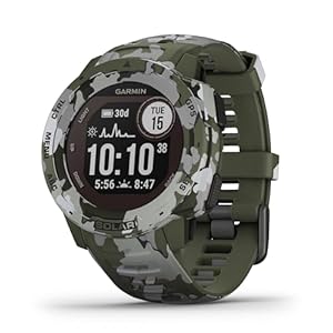 GARMIN Instinct Solar, Health Smartwatch, GPS, Zonne-Energie, Waterdicht, Sport & Fitness Functies (Gereviseerd)