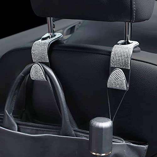 Seametal Bling Car Seat Headrest Hook Front Seat,Auto Hooks Bling Car Hangers,Bling Car Seat Hanger Backseat 2Pack #TOP3