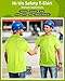 JaGely 12 Pcs Unisex Adult Workwear T-Shirt Bulk High Visibility Safety T Shirts Hi Vis Construction Work Shirts Short-Sleeve (X-Large) Fluorescent Yellow