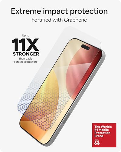 ZAGG XTR5 Verre Trempé Premium pour Écran iPhone 17 Pro Max
