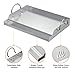 Onlyfire Universal Stainless Steel Griddle for Most BBQ Grills with Removable Handles, 18