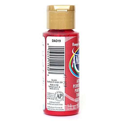 Image of DecoArt Americana Acrylic Paint, 2-Ounce, Berry Red