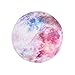 Produktbild Lumanuby 1x Gemalt Bunt Planet Mauspad Rund mit rutschfeste Unterseite Gummi Mouse Mat für Maus von Desktop-Computer oder Laptop für Arbeits oder Computerspiele Durchmesser 22cm (Bunt Mond)