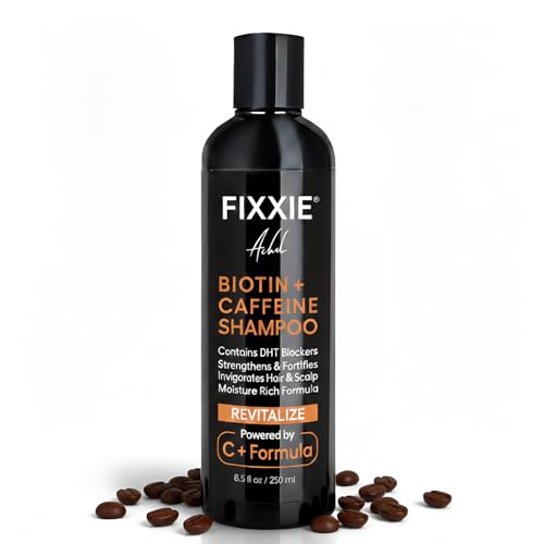 Biotin+ Caffeine Shampoo for Men & Women- Sulphate-Free DHT Blocker Thickening & Volumizing Hair Strengthens Fine & Thinning Hair- Biotin Shampoo with C+ Formula Hair Growth Shampoo 250ml/8.5 fl.oz