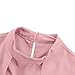 Women's Asymmetrical Hem Sleeveless Blouse Mock Neck Office Work Shirts Top Summer Fashion Going Out Tops Pink