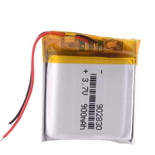 Batería 903030 de 3,7 V de alta densidad con 900 mAh de capacidad para autonomía prolongada