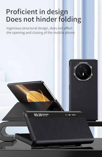 Étui Honor Magic V3 clapet marron pour éviter les rayures d'écran