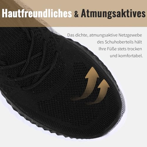 Sportschuhe Damen Sneaker Leicht Hallenschuhe Turnschuhe Bequem Laufschuhe Slip-On Tennisschuhe Running Schuhe Damen Outdoor – Bild 4