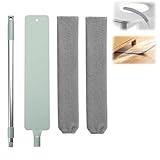 Retractable Gap Dust Cleaning Artifact with 2 Microfiber Dusting Cloths, Washable Duster with Extension Pole, Extendable Duster Suitable for High Ceilings/The Bottom of Furniture & Appliance