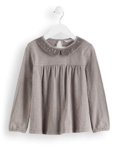 Marchio Amazon - RED WAGON Maglia a Maniche Lunghe Bambina, Grigio (Grey), 104, Label:4 Years