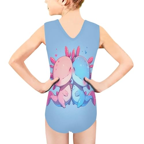 Image of Biyejit Girls Leotards Dance Sport Wear Gymnastics One-Piece Swimwear for Kids 3-14 Years