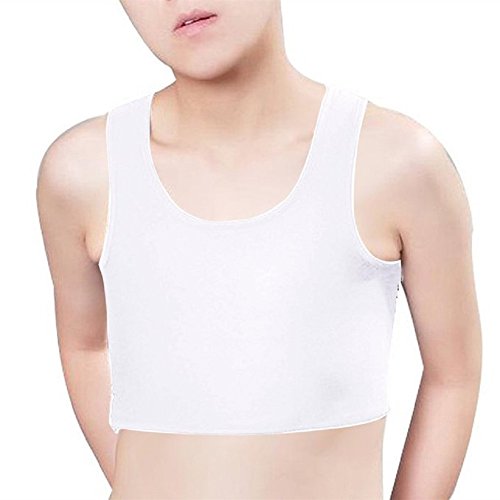 Unisex Tank Top Corsés, Tukistore Buckle Trans Transpirable Camiseta sin Mangas Carpeta para el Pecho Tomboy Cosplay Body Shaper Corsés Chaleco