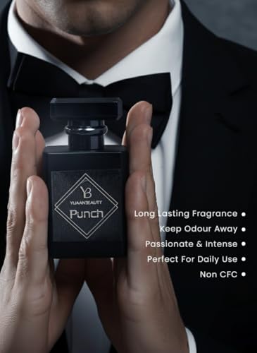 Image of PUNCH Eau de Parfum for Men | Long Lasting Men's Perfume with Mint, Marine & Amber Notes | Premium Fragrance for Evening & Special Occasions (50 ml)