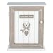 Produktbild SPOTTED DOG GIFT COMPANY - Holz-Schlüsselkasten mit 6 Haken - Schlüsselbox mit Hunde-Motiv und Home Sweet Home-Aufschrift - Geschenkidee für Hundeliebhaber und Hundebesitzer - Grau und Weiß