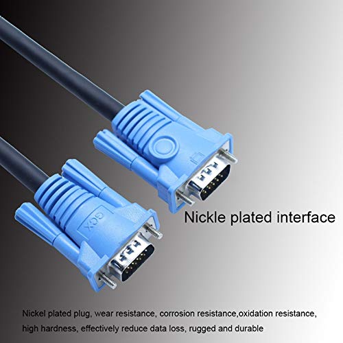 Lysee VGA Cables - VGA Cable 3+6 1.5m 1.8m 3m 5m 10m 15m 20m VGA To VGA Cable For HDTV PC Laptop 360 TV Box Projector Monitor cable vga - (Color: Other, Length: 15m)
