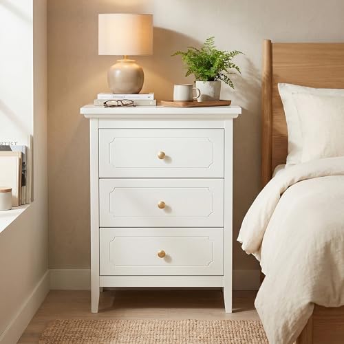 YIGOBUY 3 Drawer Nightstand Modern Bedroom Storage Night Stand