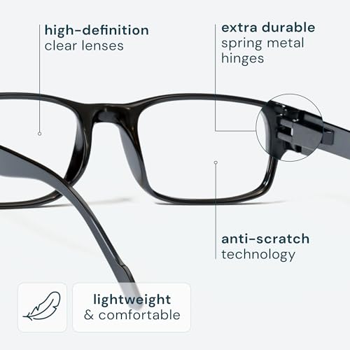 Image of Gaoye 5 pack Reading Glasses Men /Women, Eyeglasses, Blue Light Readers for Men /Women, Computer Eye Glasses, Cheaters, Black+clear+floral Green Solid Color+floral Blue Solid Color+floral Brown Solid