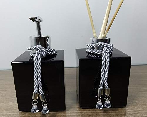 Kit Aromatizador Lavabo Sabonete Líquido Cubo Pingente Luxo