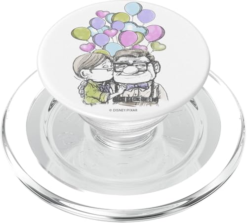Disney Pixar Up Carl Ellie Kiss with Balloons PopSockets PopGrip for MagSafe