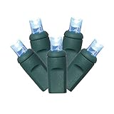 Vickerman X4G6132 100LT LED Set Wa EC Set String Lights with Grey Wire, 4" x 34', Teal
