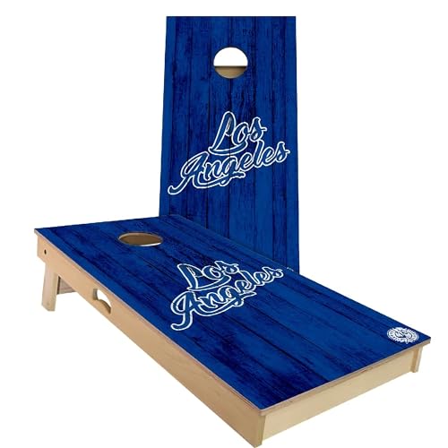 Skip's Garage Los Angeles Vintage Themed #2 Baseball Cornhole Set
