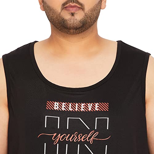Image of Bigbanana Plus Size Men's Regular Fit Printed Vest
