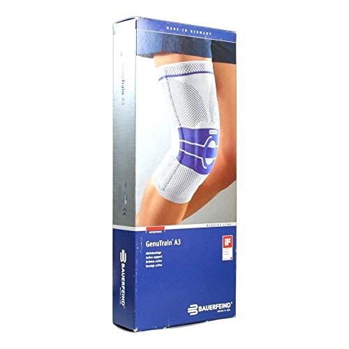 Genouillère droite A3 taille 2 bandage de compression bleu naturel