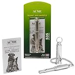 ACME - Silent Dog Whistle 535 with Booklet - Adjustable Frequency Brass with Air Directors and Controlled Sound Training Whistle - Dog Accessories, Training & Behaviour Aids for Dogs