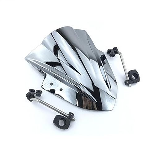 Pare-brise réglable moto anti-turbulence pour MT07 MT09 FZ6 FZ8, spoiler chrome EMENAR