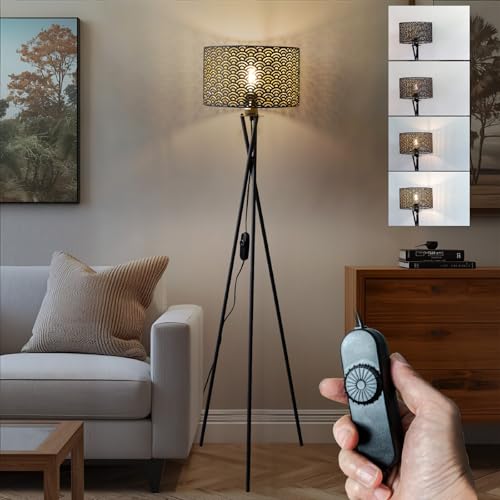 Lámpara led pie ideal para crear ambiente acogedor junto al sofá 3