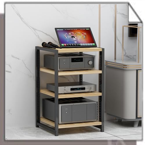 Meuble de divertissement à 5 niveaux avec support multimédia HiFi mobile