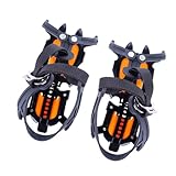 Shurhome 10-Nadel Gegenrutsch Gürtel für Bergsteigerausrüstung an Steigeisen Permanente Polyamid Gürtel und Felskletter Gegenrutsch Eiskletterausrüstung