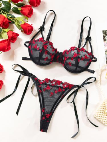 Image of Lilosy Sexy Lingerie Set 2 Piece Women Bra and Panty