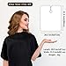 Syhood 2 Pcs Makeup Capes Waterproof Hair Dye Cape Hair Cutting Shorty Smocks for Clients Artists Beauticians Hairdresser(Black)