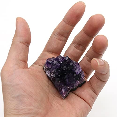 Nvzi Amethyst Crystals, Amethyst Clusters, Amythestyst Crystals, Amathesis Crystal, Raw Amethyst Stone, Natural Amethyst Geode Cave Healing Crystal Stones, Purple Crystal, Amatista, About 0.1 Lb #TOP5